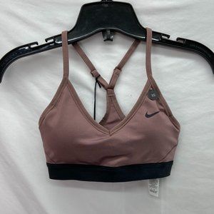 Nike Training Indy Bra Chocolate Brown/Black - Size XS